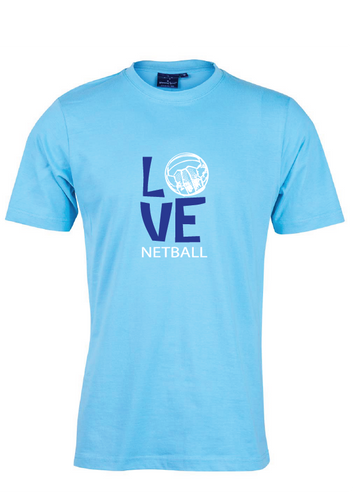 Love Netball Tee - Blue