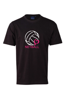 Love Netball Tee - Black