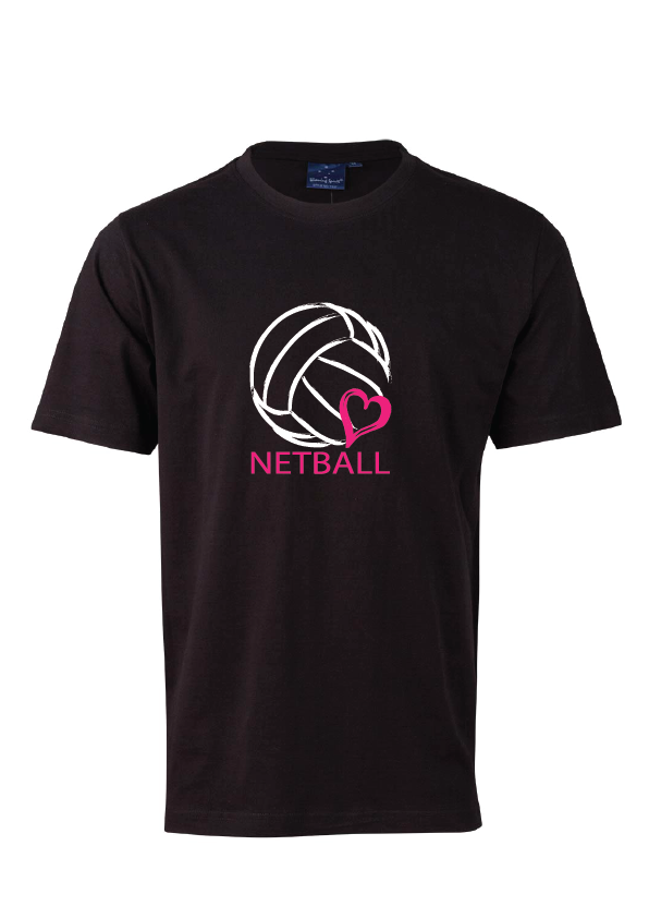 Love Netball Tee - Black