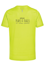 Peaks & Trails unisex short sleeve running tee - Lime