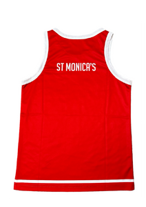 St Monica's Netball Club sublimated training singlet