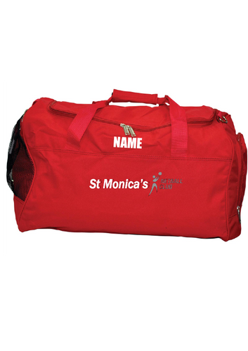 St Monica's Netball Club Kit Bag with custom name