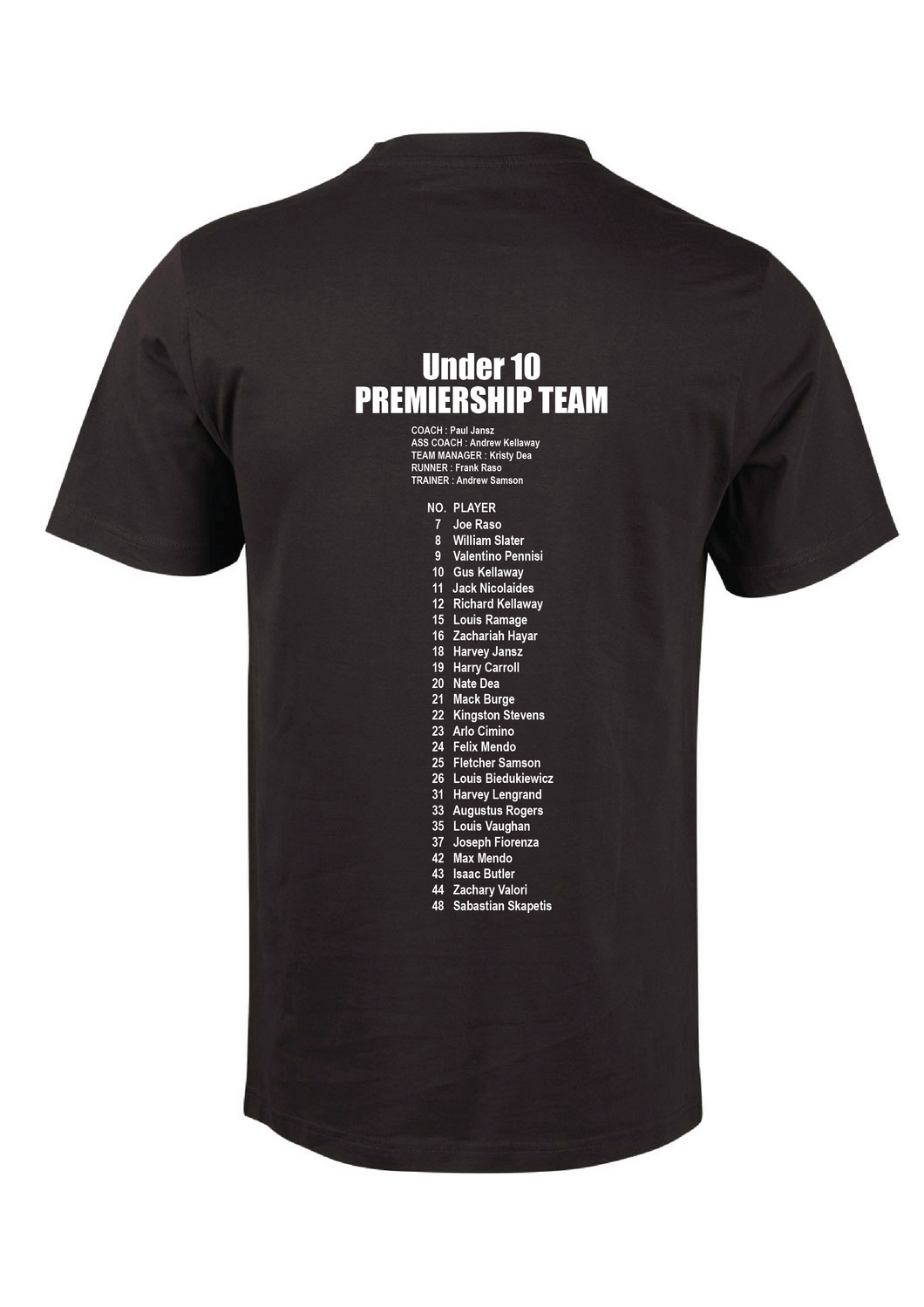 MVFC 2024 PREMIERSHIP U10 BOYS TEE