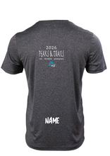 Peaks & Trails unisex/men's short sleeve running tee - Charcoal