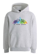 PEAKS & TRAILS HOODIE  - WHITE MARL