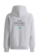 PEAKS & TRAILS HOODIE  - WHITE MARL