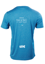 Peaks & Trails women's short sleeve running tee - Cyan