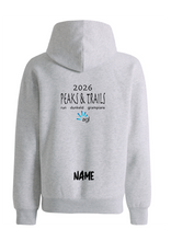 PEAKS & TRAILS HOODIE  - WHITE MARL