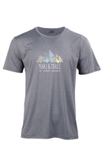 Peaks & Trails women's short sleeve running tee -Grey