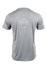 Peaks & Trails women's short sleeve running tee - Silver grey