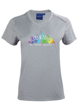 Peaks & Trails women's short sleeve running tee - Silver grey