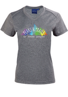 Peaks & Trails women's short sleeve running tee -Grey