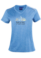 Peaks & Trails women's short sleeve running tee - Royal