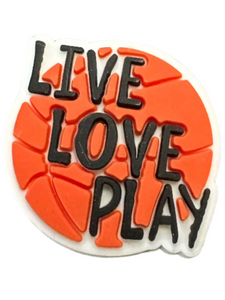 Basketball Shoe Charm - Live Love Play