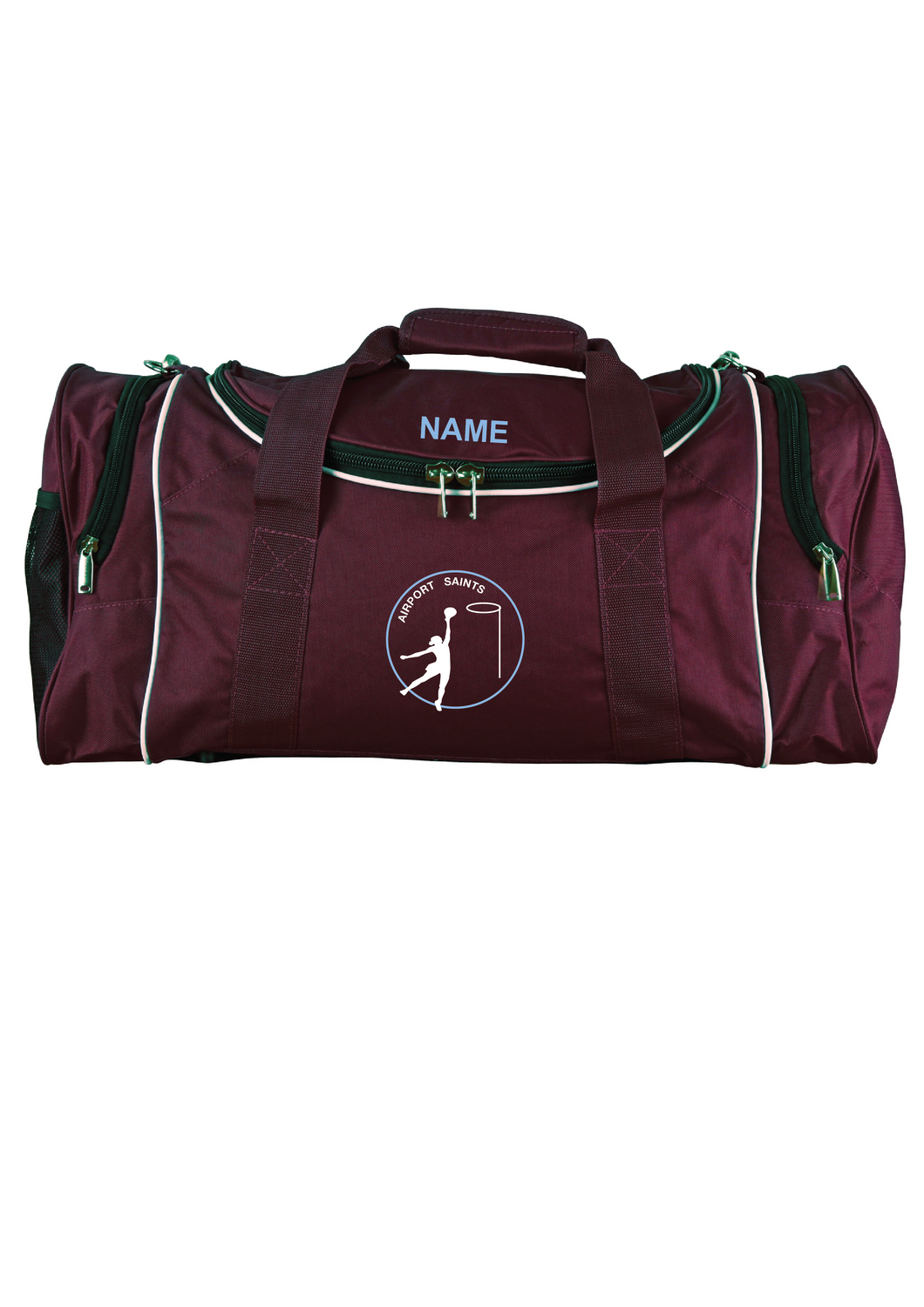 AIRPORT SAINTS NETBALL KIT BAG - WITH CUSTOM NAME