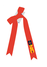 BRUNSWICK NETBALL CLUB HAIR RIBBON ORANGE