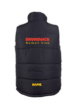 BRUNSWICK NETBALL CLUB PUFFER VEST