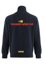 BRUNSWICK NETBALL CLUB 1/4 ZIP FRONT SWEAT