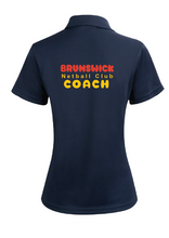 BRUNSWICK NETBALL CLUB COACH'S SHORT SLEEVE POLO - WOMENS