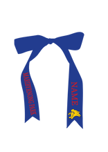 MARIBYRNONG PARK NETBALL CUSTOM NAME OPTION RIBBON LENGTH - ROYAL- 1m x 35mm