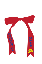 MARIBYRNONG PARK NETBALL CUSTOM NAME OPTION RIBBON LENGTH - RED - 1m x 35mm