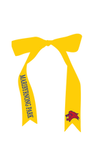 MARIBYRNONG PARK NETBALL CUSTOM NAME OPTION RIBBON LENGTH - YELLOW - 1m x 35mm