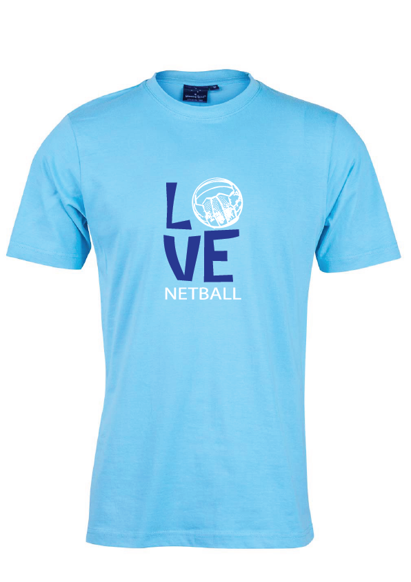 Love Netball Tee - Blue