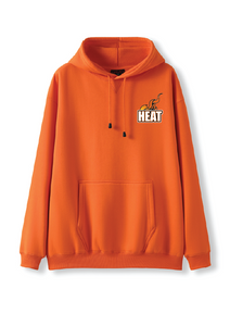HEAT BASKETBALL HOODIE ORANGE- KIDS & UNSEX