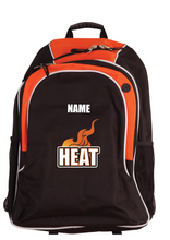 Heat Basketball Backpack with personalised name
