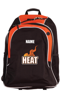 Heat Basketball Backpack with personalised name