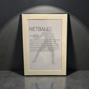Netball - Unframed print - size A4