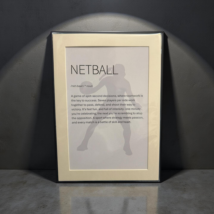 Netball - Unframed print - size A4