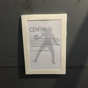 Netball - Unframed print - Centre- size A4