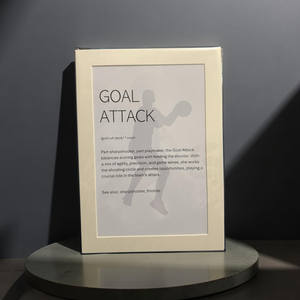Netball - Unframed print - Goal Attack - size A4