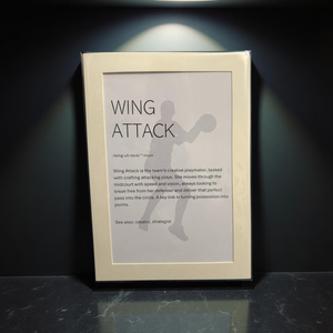 Netball - Unframed print - Wing Attack - size A4