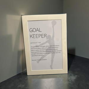 Netball - Unframed print - Goal Keeper - size A4