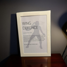 Netball - Unframed print - Wing Defence- size A4