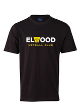 ELWOOD NETBALL SHORT SLEEVE TEE -BLACK