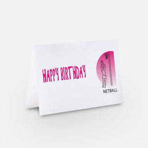 NETBALL BIRTHDAY CARD