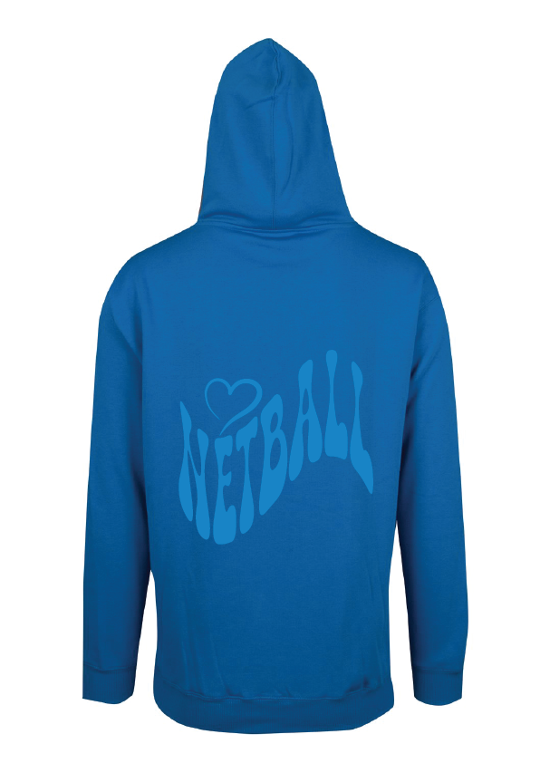 Netball Est Puff Print Hoodie