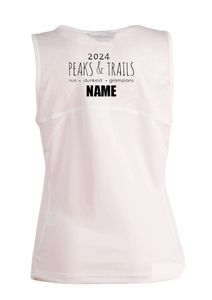 Peaks & Trails womens singlet - White