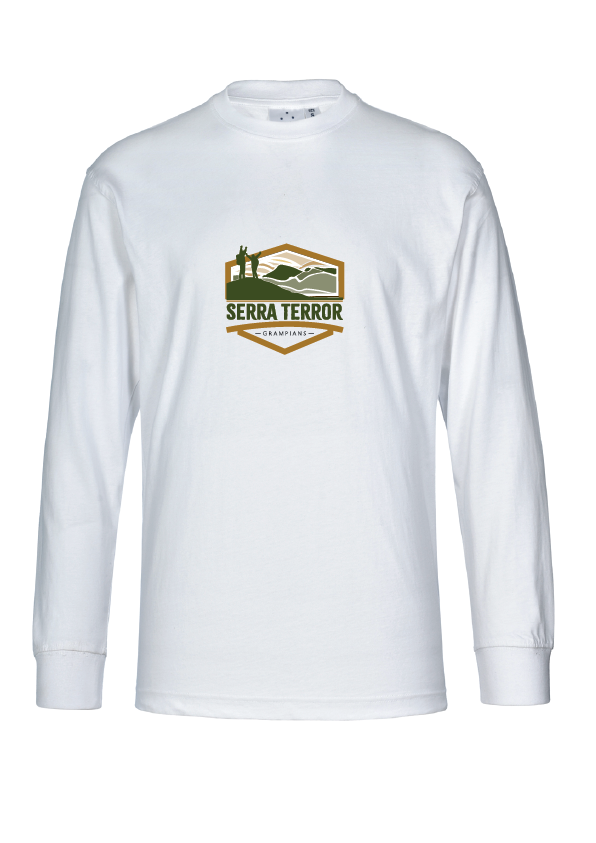 SERRA TERROR - Long Sleeve Tee -  White