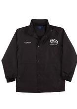SEYMOUR JUNIOR NETBALL LONGLINE JACKET WITH POLAR FLEECE LINING - COACH