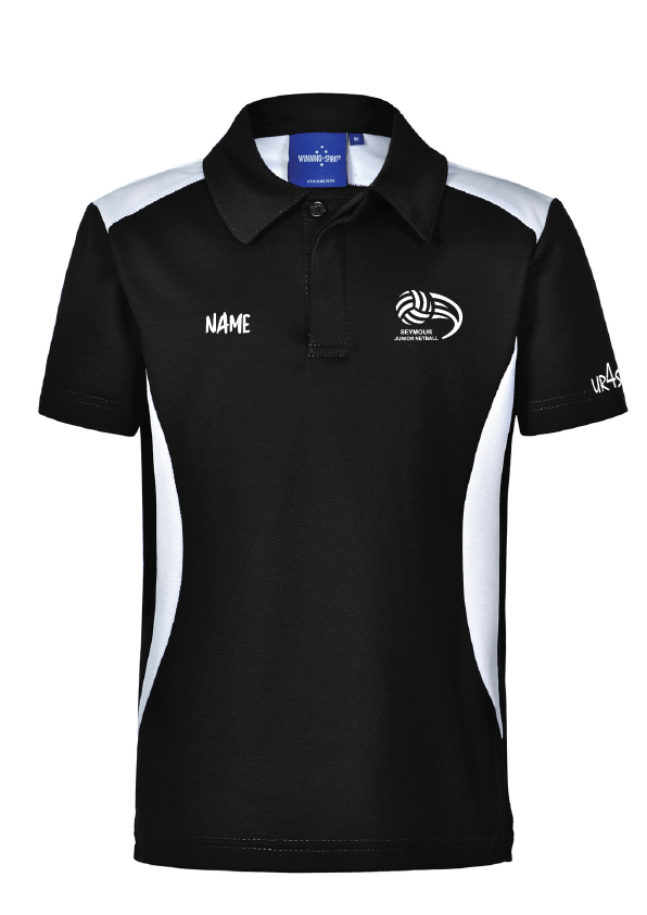 SEYMOUR JUNIOR NETBALL SHORT SLEEVE POLO - KIDS/ UNISEX – UR4Sport