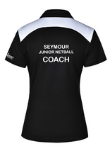 SEYMOUR JUNIOR NETBALL COACH'S SHORT SLEEVE POLO - WOMENS