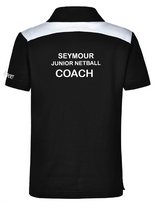 SEYMOUR JUNIOR NETBALL COACH'S SHORT SLEEVE POLO - UNISEX