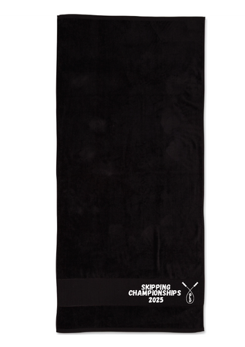 2025 QLD SKIPPING CHAMPIONSHIP TOWEL - BLACK