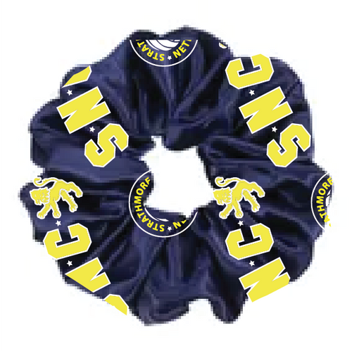 Strathmore Netball hair scrunchie