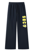 STRATHMORE NETBALL WIDE LEG TRACKPANT - NAVY