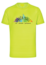 Peaks & Trails womens short sleeve running tee - Lime